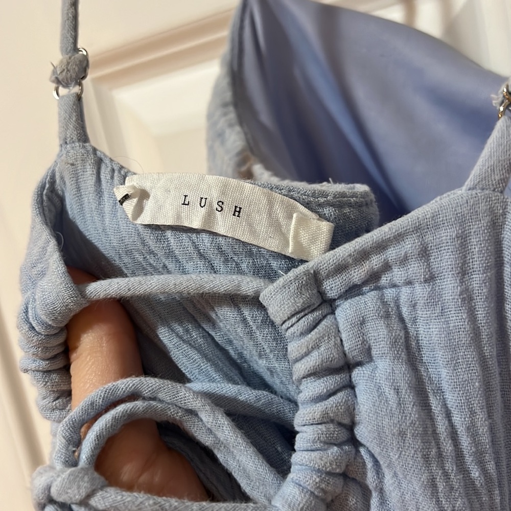 Blue Ruffle dress - Picture 6 of 6